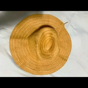 Faux straw panama hat
